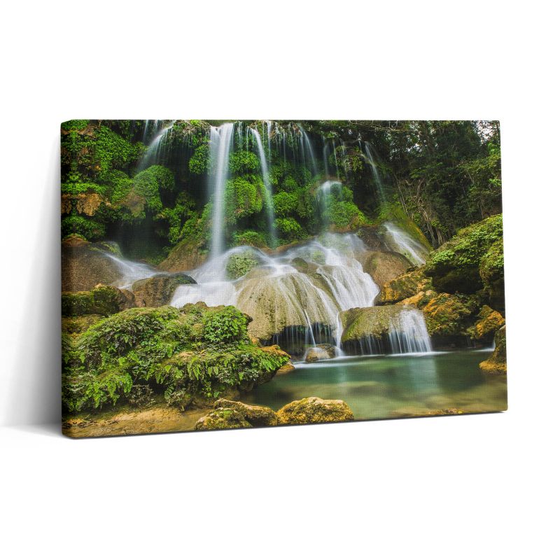 Obraz na płótnie Wallfluent 30x20 cm Naturalny dziki wodospad 1 szt.