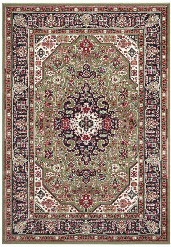 Dywan Nouristan tradycyjny do salonu 120x170cm, klasyczny wzór zielono kremowy 1 szt.