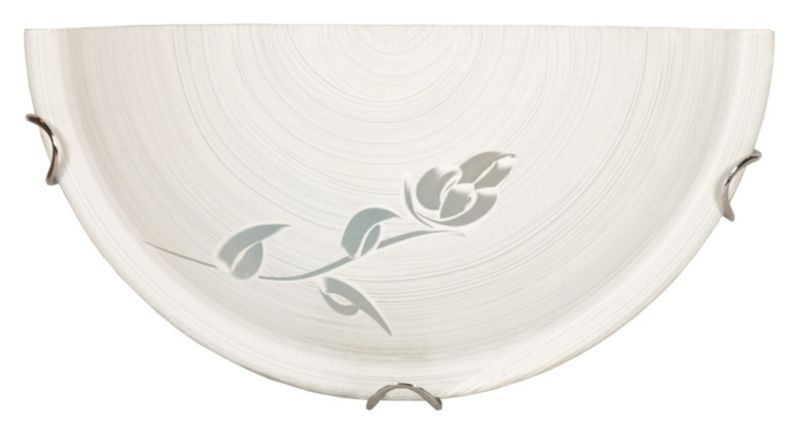 Plafon sufitowy lampa Candellux Violka chromowany biały 1 x E27 x IP20 wym: 15 x 30 x 9 cm - 1 szt.