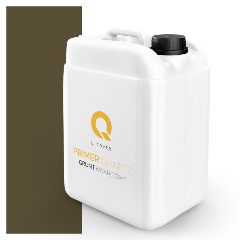 Grunt Kwarcowy pod Beton Architektoniczny Q-Cover Khaki Ciemny F456 7.5KG