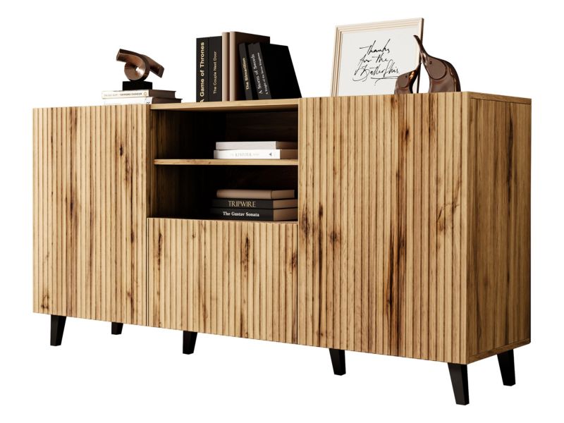 Komoda MIRJAN 24 Vamos 150 dąb wotan/czarny 1 szt.