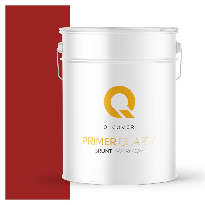 Grunt Kwarcowy pod Tynk Silikonowy Q-Cover Czerwony RAL3001 15KG