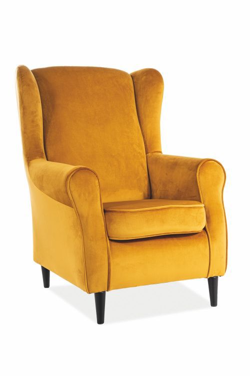 Fotel Signal BARON VELVET curry 1 szt