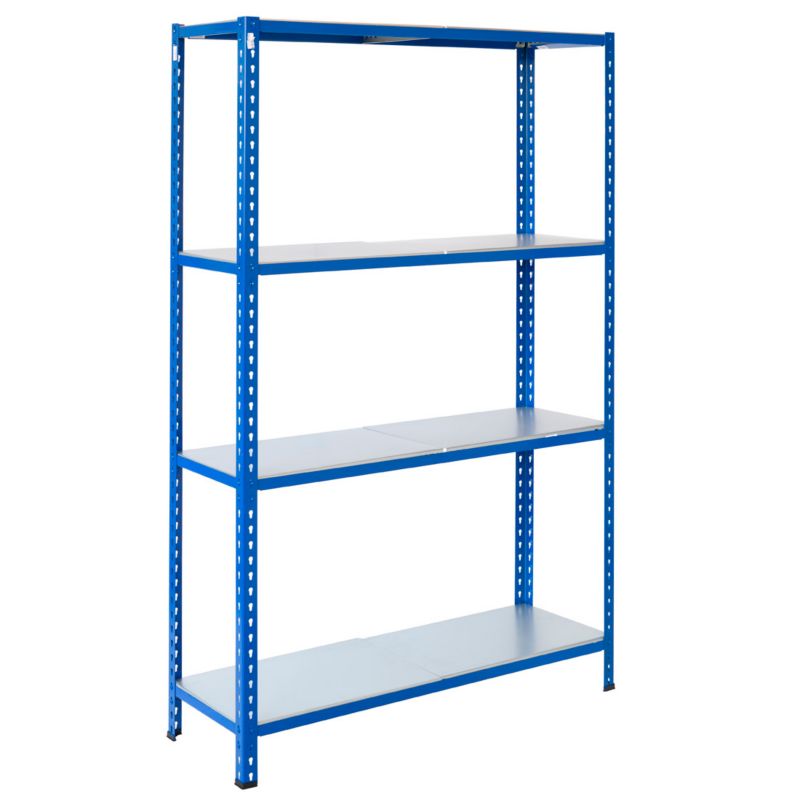 Wtykowy regał metalowy AR Shelving z profilem L z 4 półkami 200x120x40 cm 180 kg 1 szt