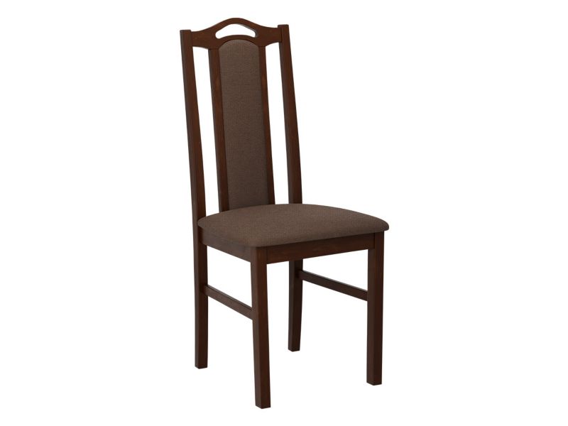 Krzesło MIRJAN 24 Bos 9 orzech + brązowa welwetowa plecionka 1 szt.