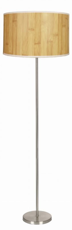 Lampa podłogowa stojąca Candellux Timber srebrno-jasne drewno 1 x E27 x 60W wym: 156 x 40 x 40 cm - 1 szt.