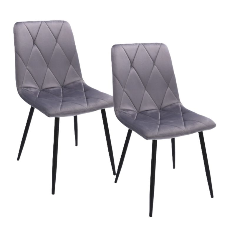 Krzesło Jumi PIADO nowoczesne kolor szary komplet montażowy 2szt