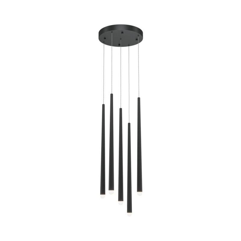 Lampa wisząca Maytoni Cascade 3510 czarna tuby wbudowany LED 30W 1 szt.