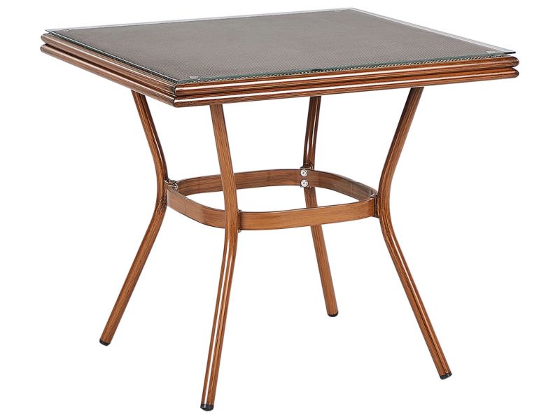 Stół ogrodowy Szkło Ciemne drewno Caspri ii 1 szt.