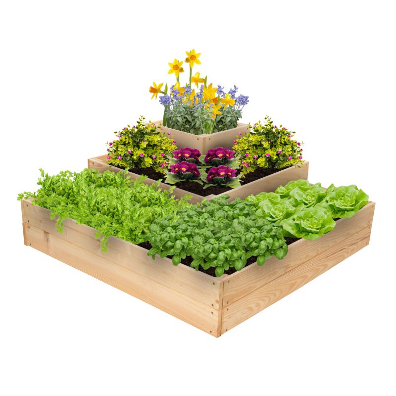 Grządka podwyższona narożna MODO24 impregnowana 36x90x90 cm 1 szt.