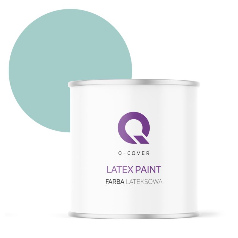 Farba Lateksowa Do Ścian i Sufitów Q-Cover Miętowy H1553 Głęboki Mat 2L