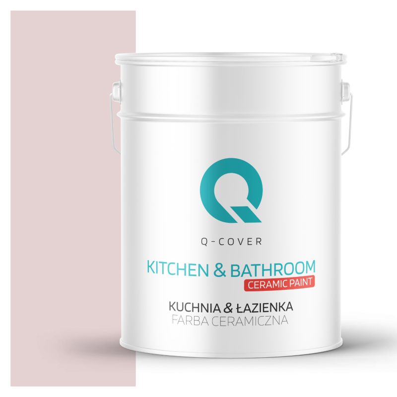 Farba Ceramiczna Kuchnia & Łazienka Q-Cover Pudrowy róż jasny H3266 Głęboki Mat 10L