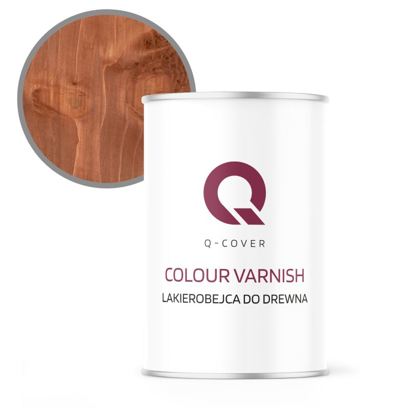 Lakierobejca do Drewna 3w1 Q-Cover Orzech jasny Półmat 1L