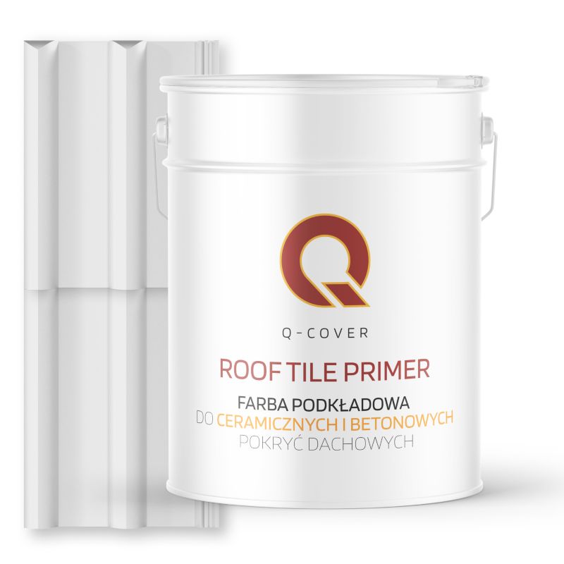Farba Podkładowa do Dachów Ceramicznych i Betonowych Pokryć Dachowych Q-Cover Biały drogowy RAL9016 10L