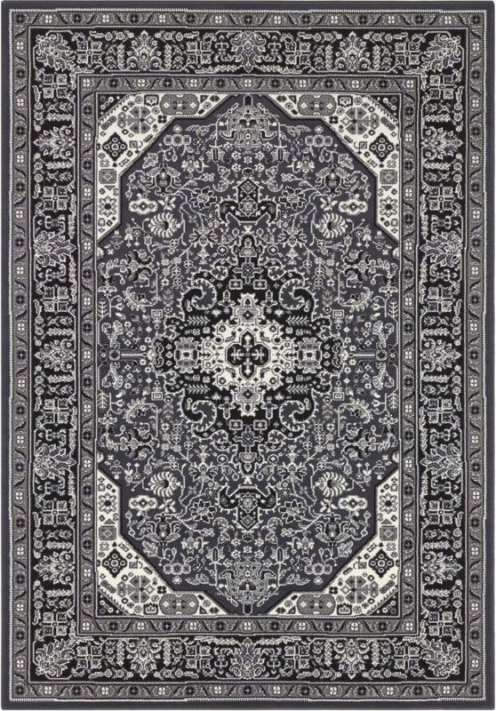 Dywan Nouristan tradycyjny do salonu 120x170cm, klasyczny wzór szaro kremowy 1 szt.