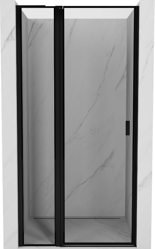 Drzwi prysznicowe uchylne Mexen Mist L czarne 110 cm 1 szt