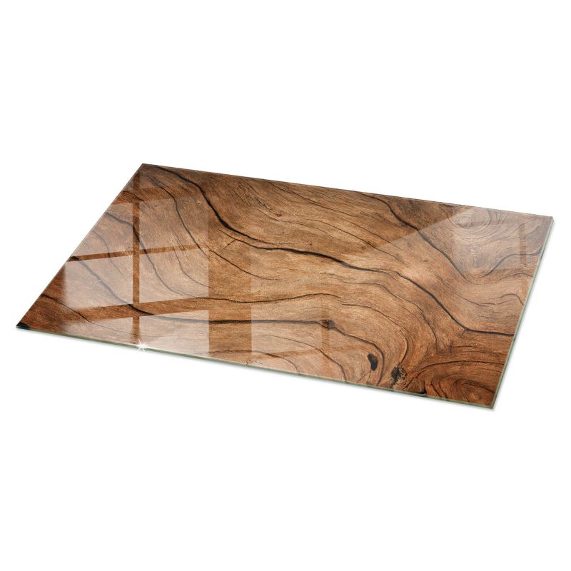 Blat szklany Tulup 120x60 cm Wzór drewna 1 szt.