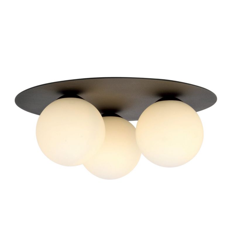 Lampa sufitowa Emibig Solar czarno-biała wym: 19 x 43 cm 3xE14 x 10W 1 szt.