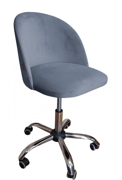 Fotel CLAUDINE BL VELVET ciemno szary ATOS 1 szt.