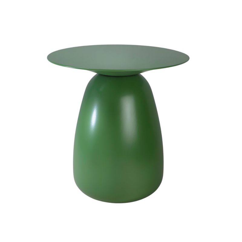 Stolik drewniany Kayani Baobab 34 śr. 32,5 cm zielony 1 szt.