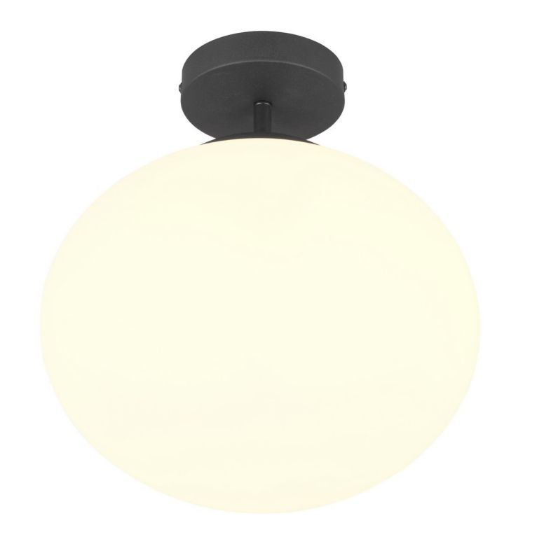 Lampa sufitowa wisząca Trio Fomento 6187 biało-czarna minimalistyczna 1xE27 x 1 szt.