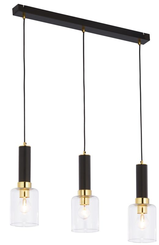 Lampa sufitowa Jupiter TULUZA czarno-złota 3xE27x40W IP20 - 1 szt