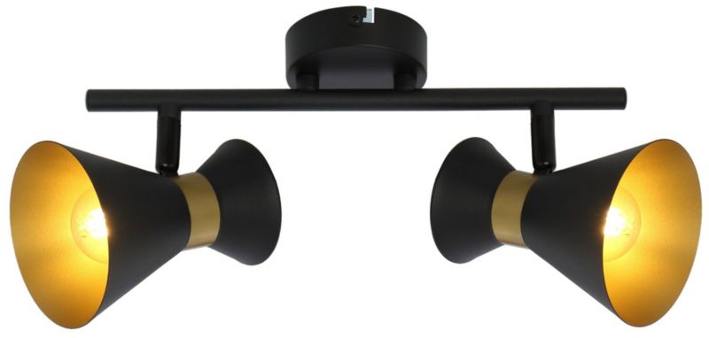 Lampa sufitowa wisząca Reality Breda 1139 czarno-złota dekoracyjna 2xE14 x 1 szt.