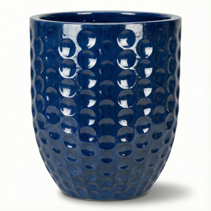 Doniczka ceramiczna Provencelia MEROVEE szkliwiona mrozoodporna 42 x 55 cm Azurowy 1szt