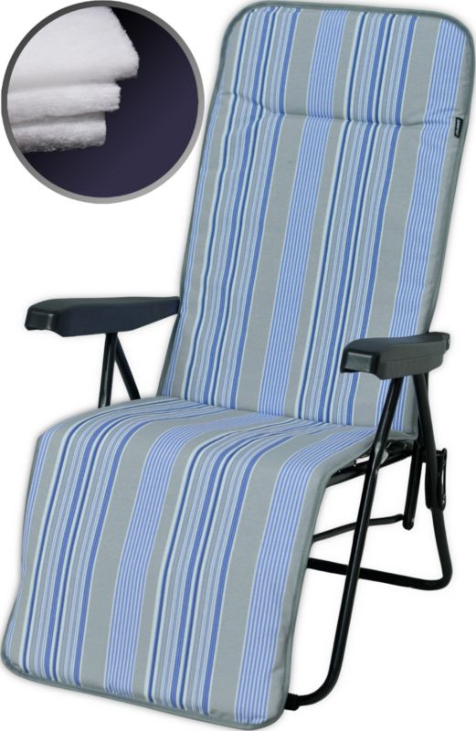 Poduszka AMPO ogrodowa na leżak ogrodowy niebieska 1 szt.