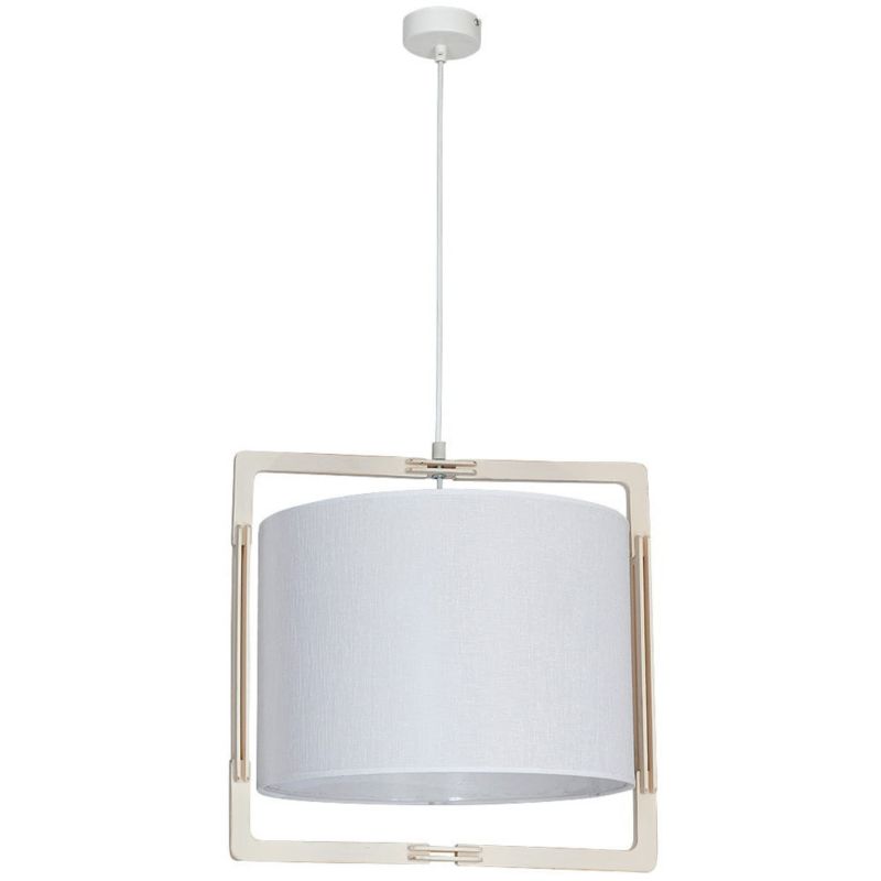 Lampa sufitowa wisząca Aldex Loki biała wym: 80 x 41 x 35 cm 1xE27 x 60W 1 szt.