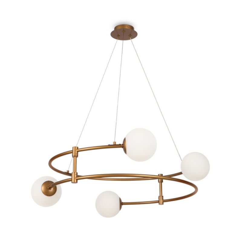 Lampa wisząca Maytoni Balance mosiężno-złota wym: 142 x 61 x 61 cm 4xG9 x 40W 1 szt.