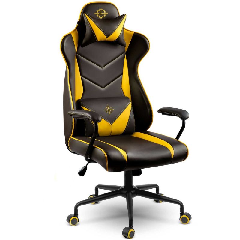 Fotel gamingowy Sofotel Blitzcrank obrotowy biurowy czarno-żółty 2592 1szt.