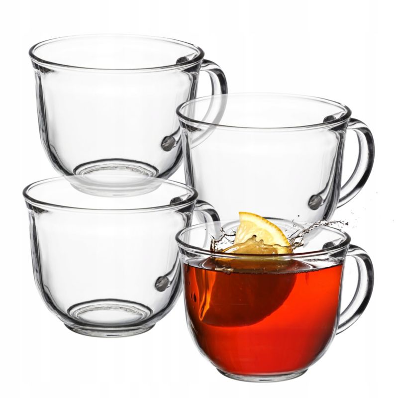 Szklanki KADAX Do Kawy Herbaty 480ml Komplet 4szt