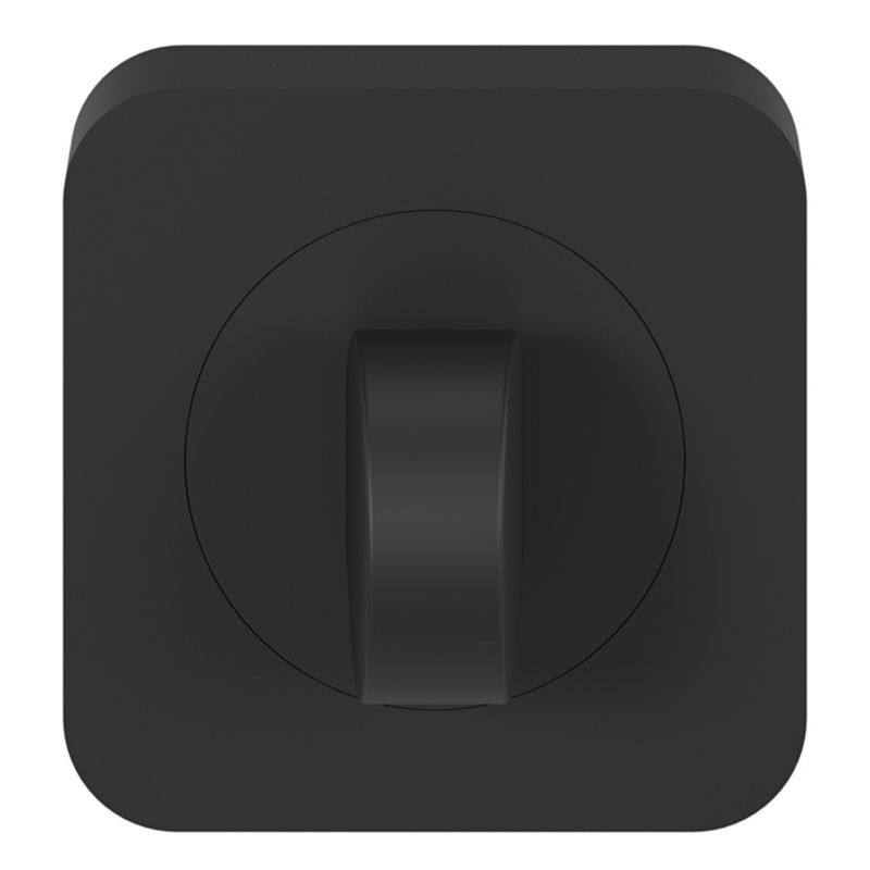 Szyld kwadratowy GoodHome Straight WC czarny mat