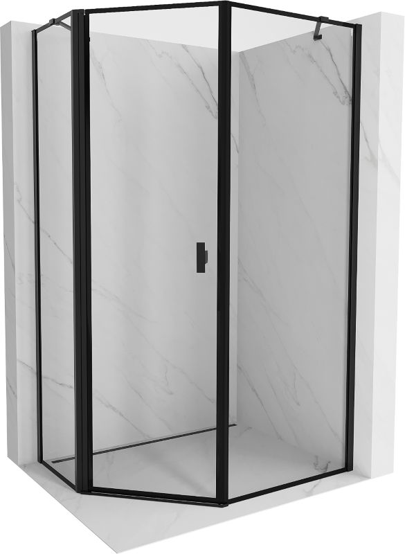 Kabina prysznicowa Mexen Mist czarna 90x100 cm - 8A8-090-100-70-70-L 1 szt.