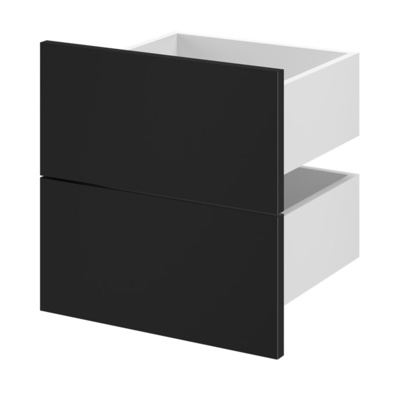 Szuflada zewnętrzna do korpusu 35 x 37,5 cm GoodHome Atomia czarny 2 szt.