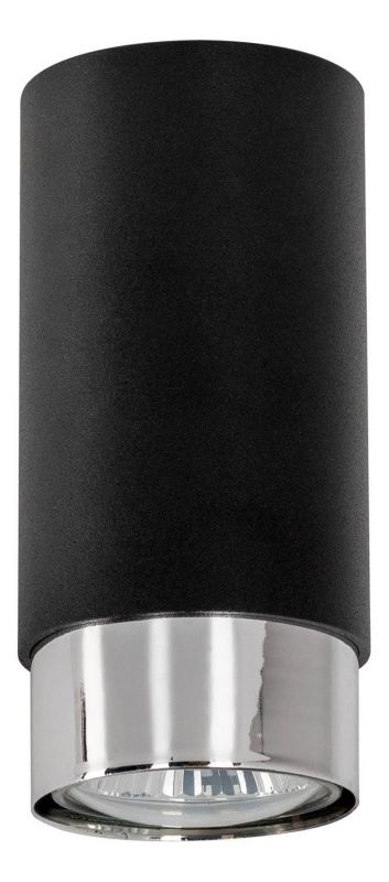 Oprawa sufitowa spot Lampex Hava czarny-chromowany 1 x GU10 x 10W IP20 - 1 szt.