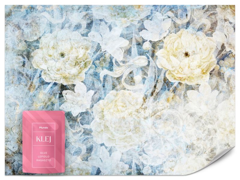 Fototapeta Muralo Kwiaty w stylu Vintage Abstrakcja 300x210 cm 1szt.