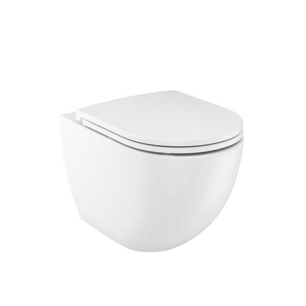 Miska ceramiczna Ravak WC Lea RimOff Ravak podwieszana z deską wolnoopadającą biała 1 szt