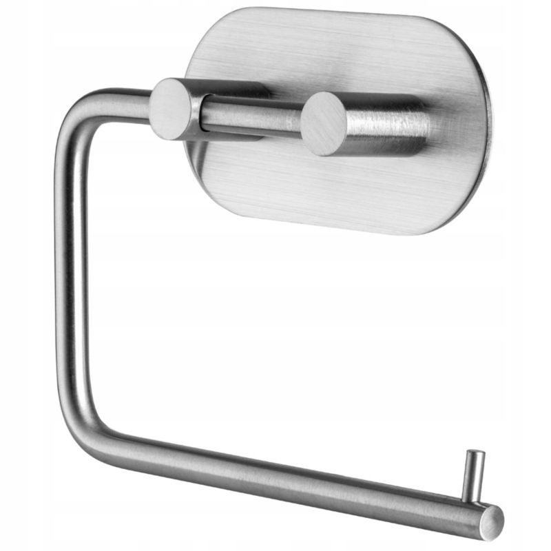 Wieszak Na Papier Toaletowy KADAX Uchwyt Samoprzylepny Srebrny 1 szt.