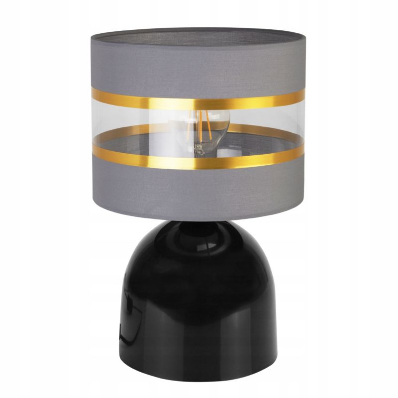 Lampa stołowa nocna Light Home LH Elegance Gold Neli 1x E27 60W czarny/szary 1szt.