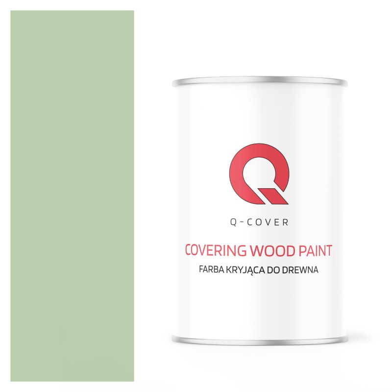 Farba Kryjąca do Drewna Q-Cover Zielony Pastelowy RAL6019 Mat 1L