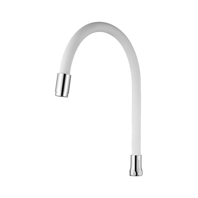 Jednofunkcyjna elastyczna wylewka Invena do baterii, biały / chrom 1 szt.