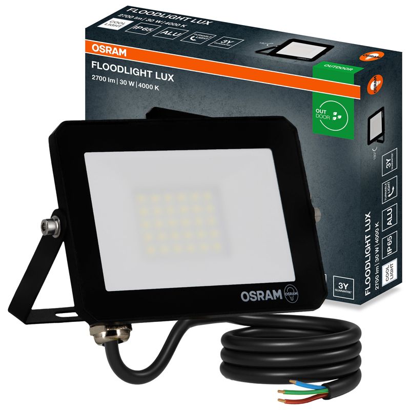 Naświetlacz LED Osram Halogen Zewnętrzny Reflektor 30W 4000K 2700lm IP65 1 szt.
