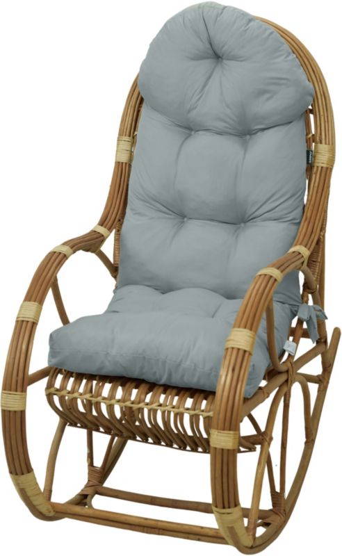 Poduszka na fotel bujany wiklinowy AMPO jasny szary 1 szt.