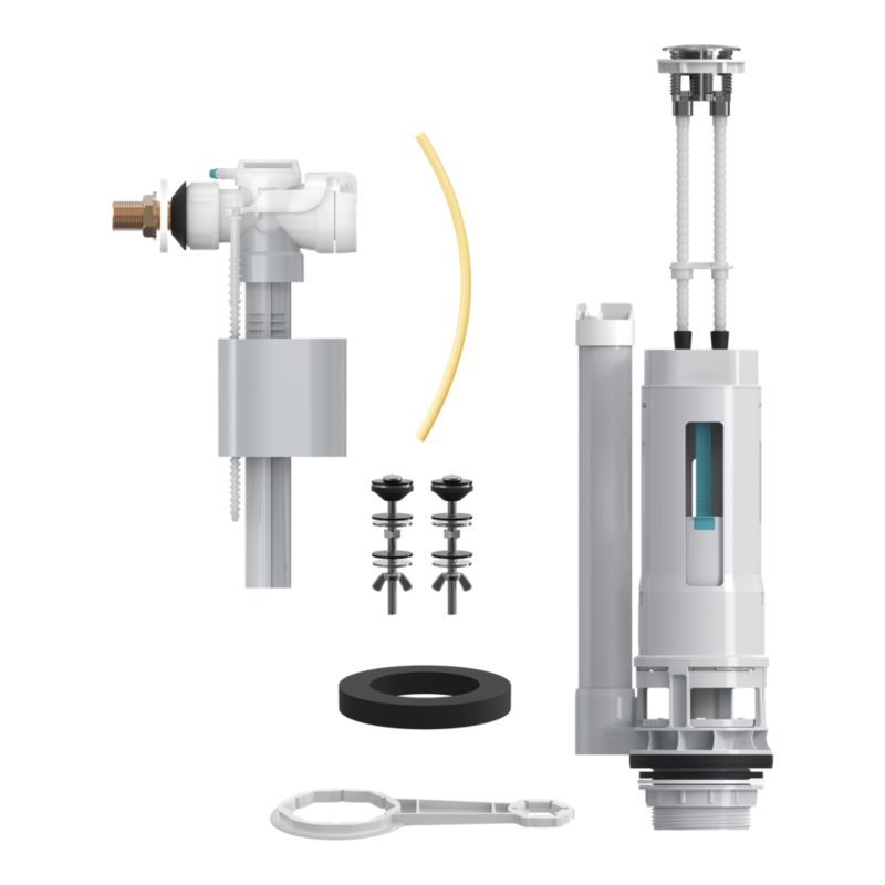 Zawór spustowy 3/6 l i napełniający 3/8" Flomasta mosiężny