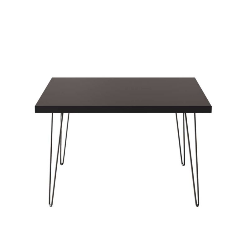 Stolik kawowy KOLM kwadratowy 68 x 68 cm VIDA Czarny 1szt.