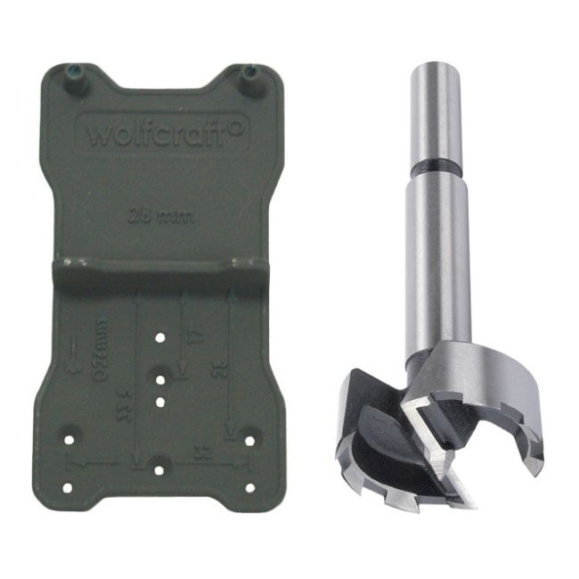 Wiertło Forstnera 35 mm + szablon do montażu zawiasów Wolfcraft Gmbh 8728000