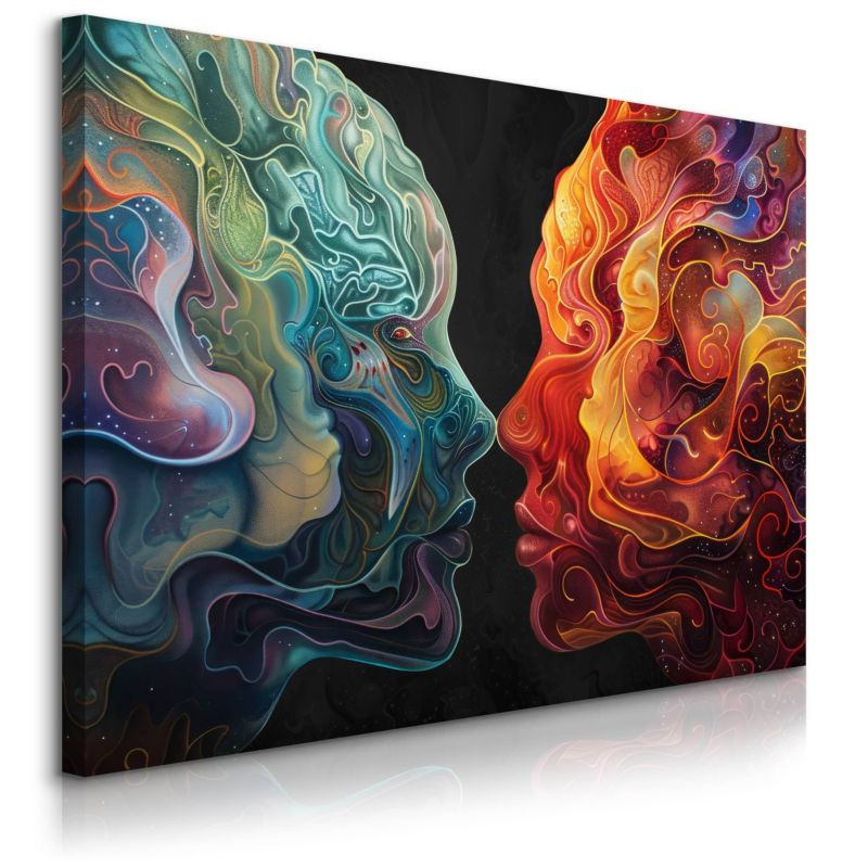 Obraz Muralo Do Sypialni Abstrakcja Portrety Nowoczesny Styl 70x50 cm 1 szt.