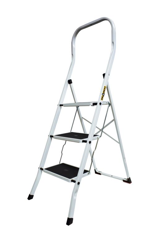 Drabinka domowa 3 stopnie DRABEST antypoślizgowe schodki składane 1 szt.